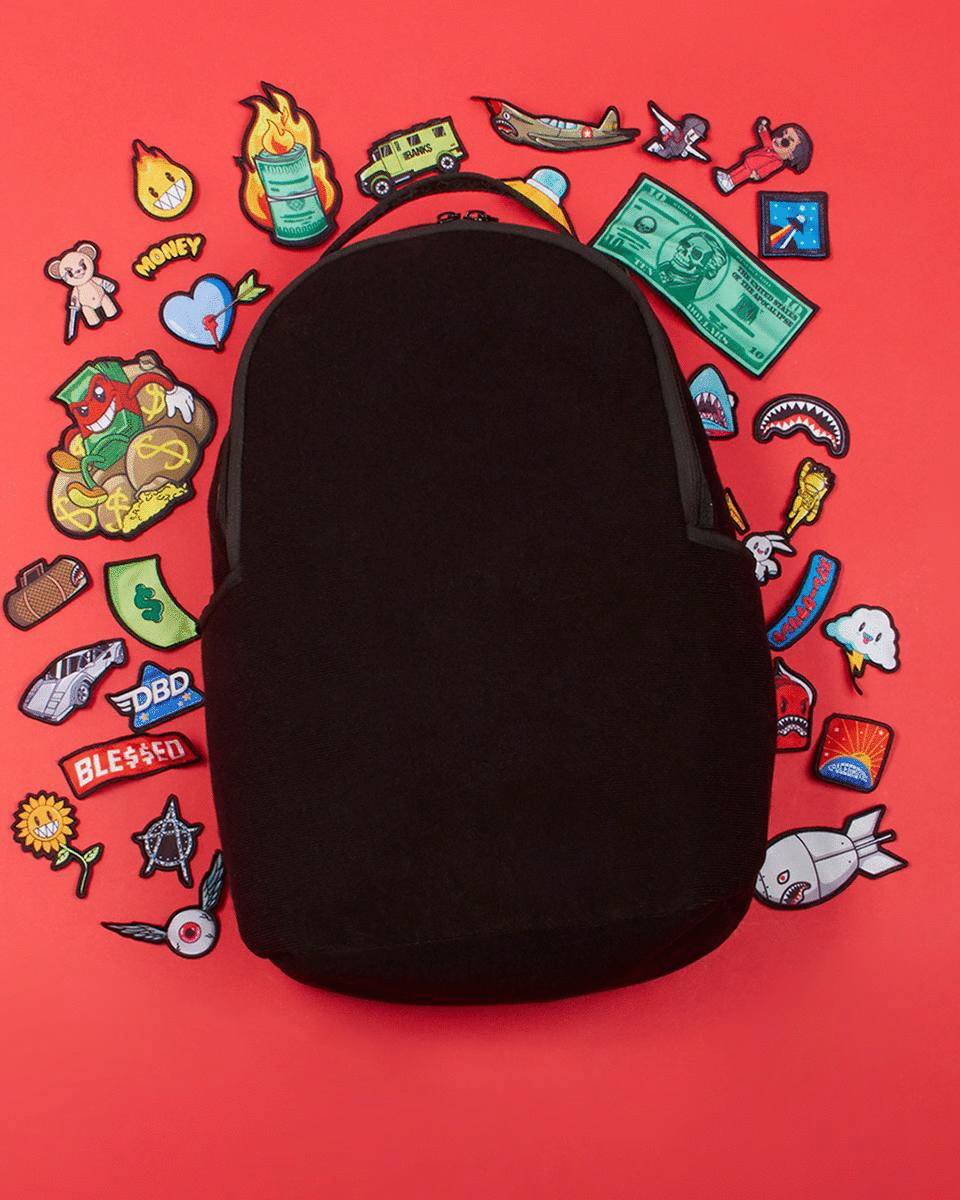 THE 32 REMOVABLE PATCHES VELCRO BACKPACK