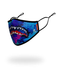 ADULT COLOR DRIP FORM FITTING FACE MASK