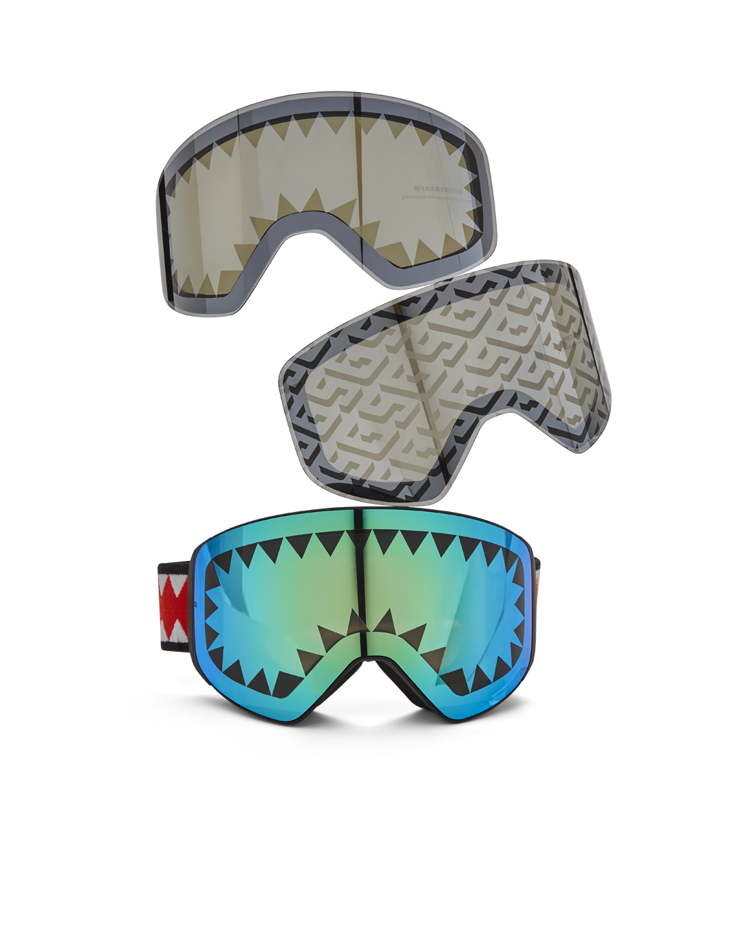 SKY HIGH SEEKERS ARCTIC SKI GOGGLES (3 INTERCHANGEABLE LENSES)